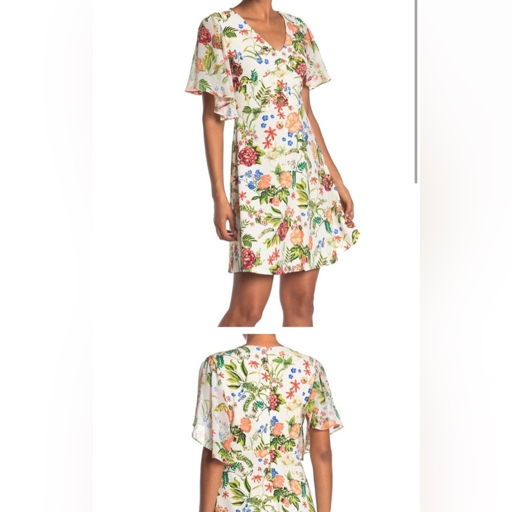 NWT Tash & Sophie white Floral dress